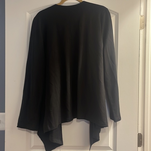 Pure Jill by J Jill xl black open long sleeve tunic cardigan top - Picture 3 of 3